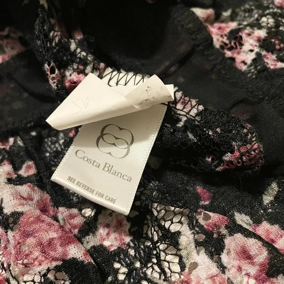 Costa Blanca Floral Top Womens Size Large - Picture 9 of 15